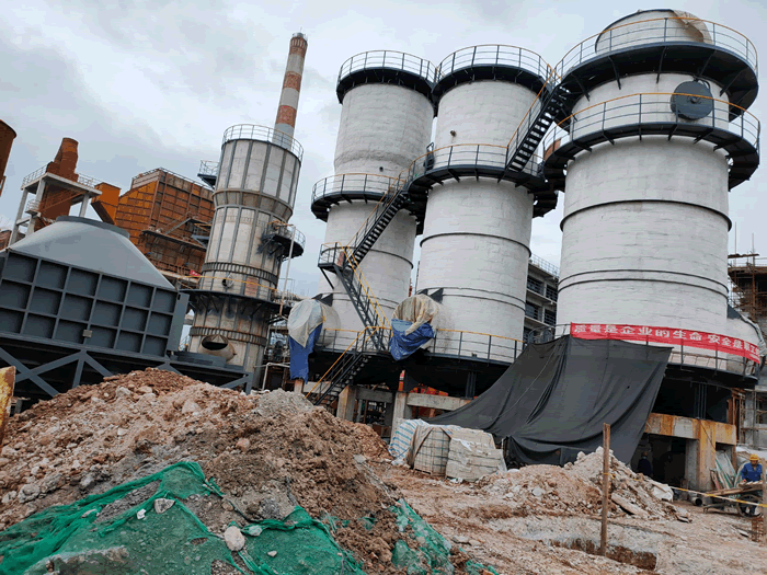 沁陽市恒瑞實業有限公司硫酸三塔保溫施工