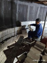 沁陽市恒瑞實業有限公司硫酸三塔瓷磚襯里施工